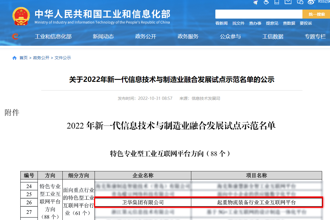 国家级荣誉+1！QY球友会“起重物流装备行业工业互联网平台”